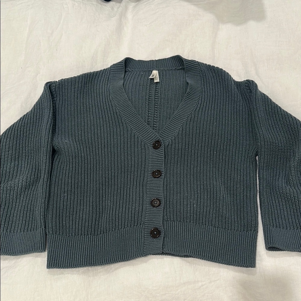Pact Women's Ribbed Cardigan Sweater